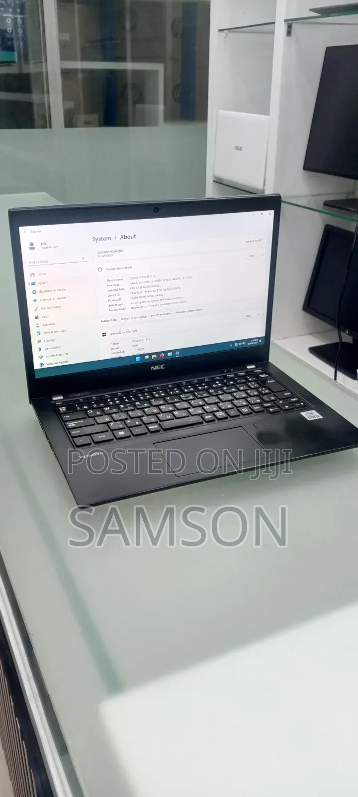 New Laptop NEC N22A 8GB Intel Core I5 SSD 512GB