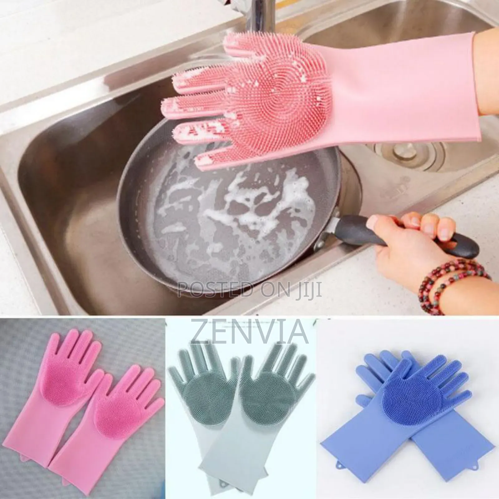 Magic Silicone Dish Washing Gloves