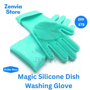Photo - Magic Silicone Dish Washing Gloves