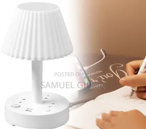 3 Light Color Desk Lamp All in One Table Lamp Socket