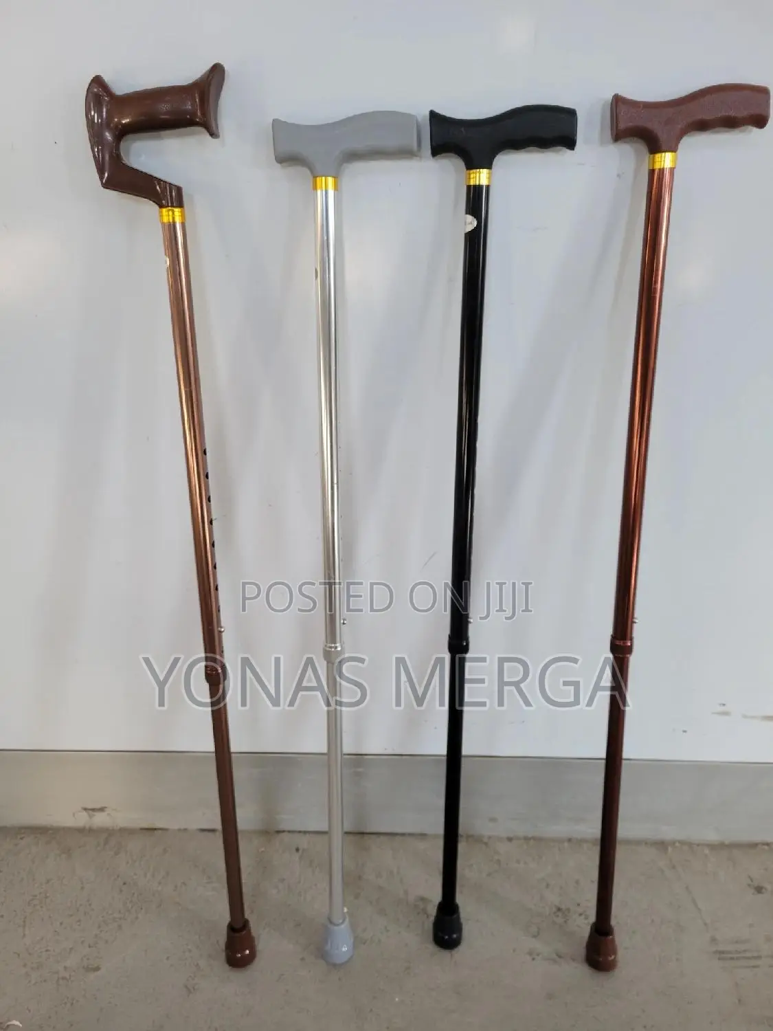 Handle Walking Stick怪፼ከዘራ★Adjustable Anti-Slip Walking Stick