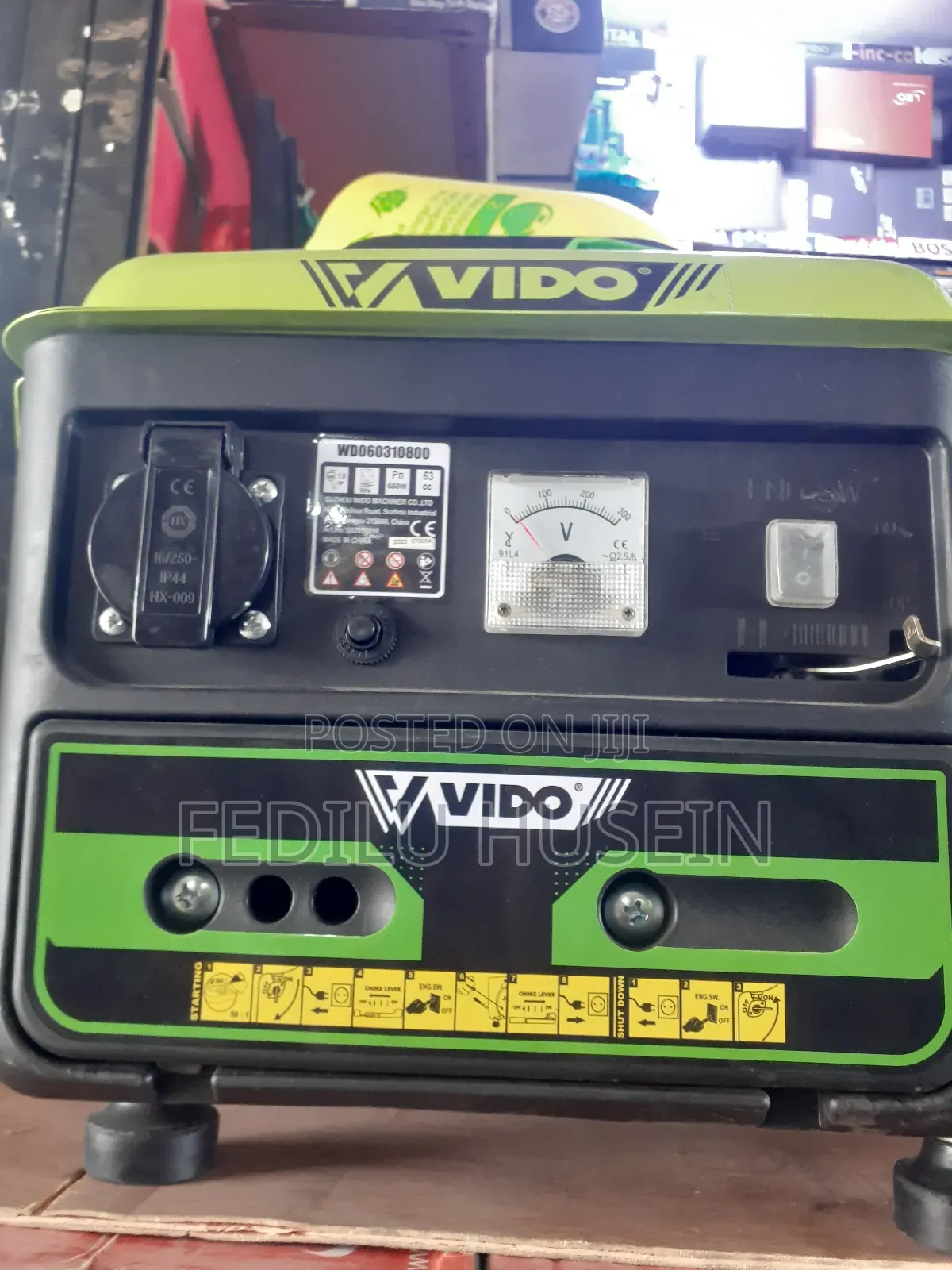 ቪዶ ብረንድ ጀነሬተር በብዛት አስገብተናል ይህንን ጀነሬተር ከፈለጉ እኛ ገር በብዛትም ሆነ በየችርቻሮ