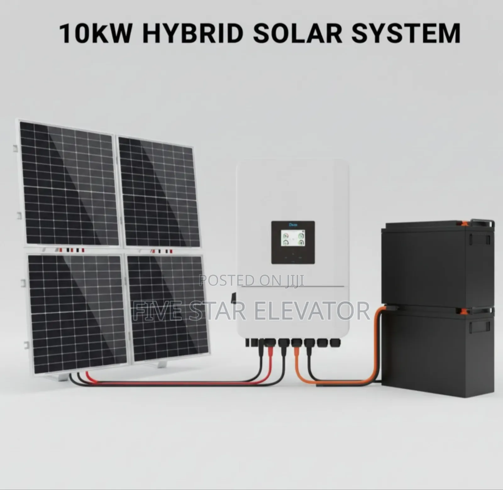 5kw Srne Hybrid Inverter + 5.12kwh Lithium Battery – Complete Solar