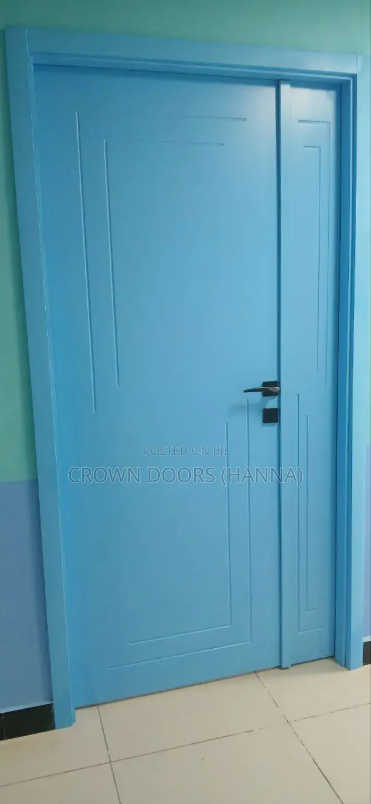 Crown Door Made of Natural Stone Wooden Fiber.Luxury Water Proof Doors