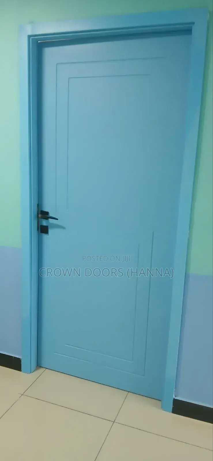 Crown Door Made of Natural Stone Wooden Fiber.Luxury Water Proof Doors