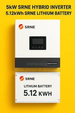 5kw Srne Hybrid Inverter + 5.12kwh Lithium Battery – Complete Solar