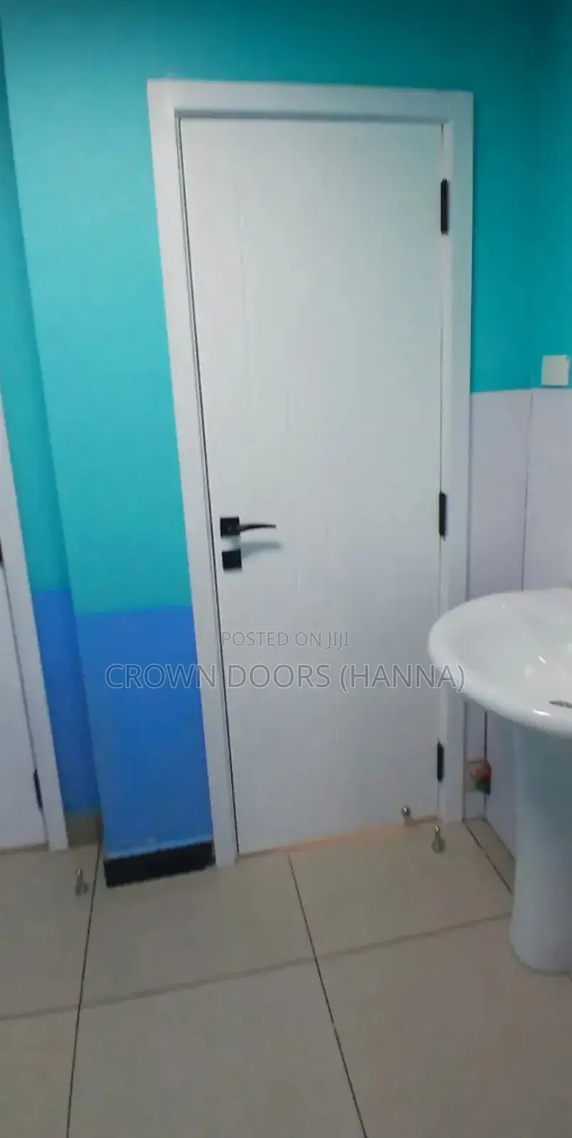 Crown Door Made of Natural Stone Wooden Fiber.Luxury Water Proof Doors