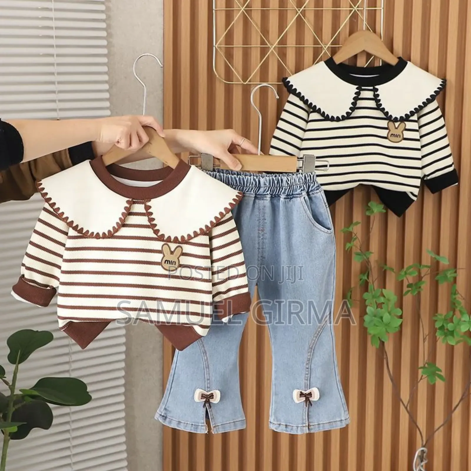 Mk- 0705 Girls Two Piece Set Casual Outfit Size: 1-5 Years
