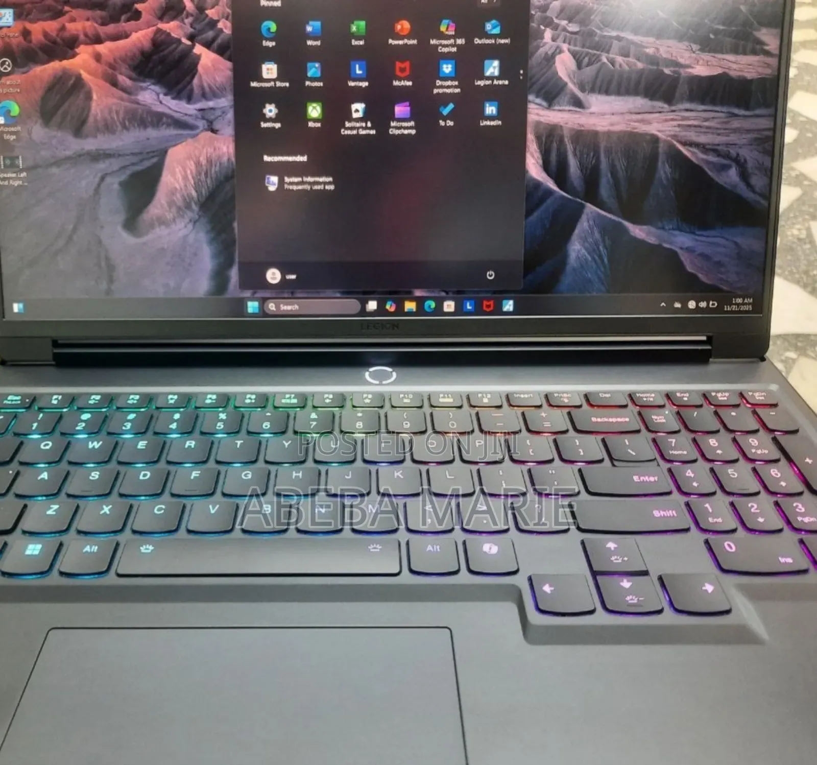 New Laptop Lenovo Legion 7 32GB Intel Core I9 SSD 1T