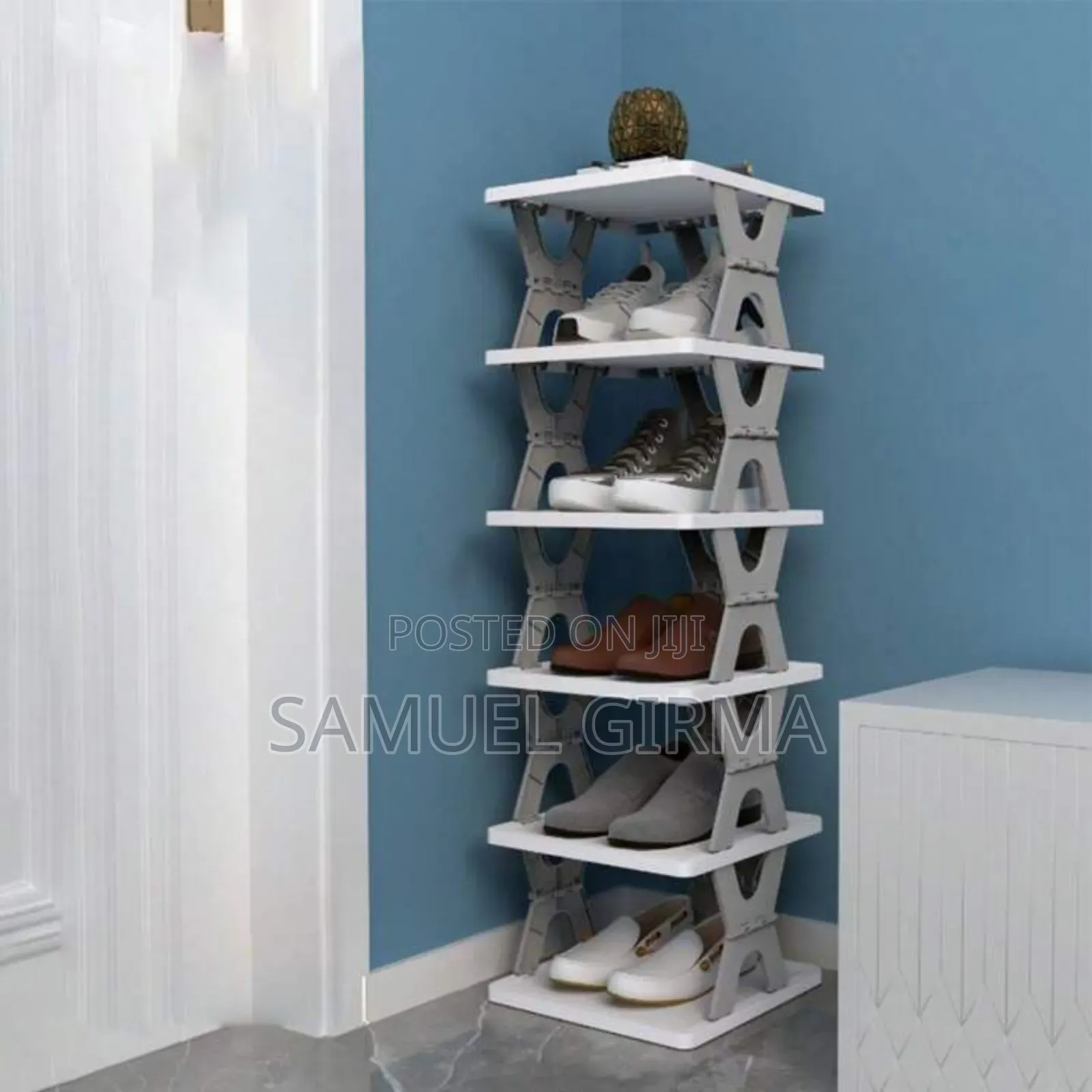 6 ጥንድ ጫማዎችን ይይዛል Creative 6 Layer Shoe Rack