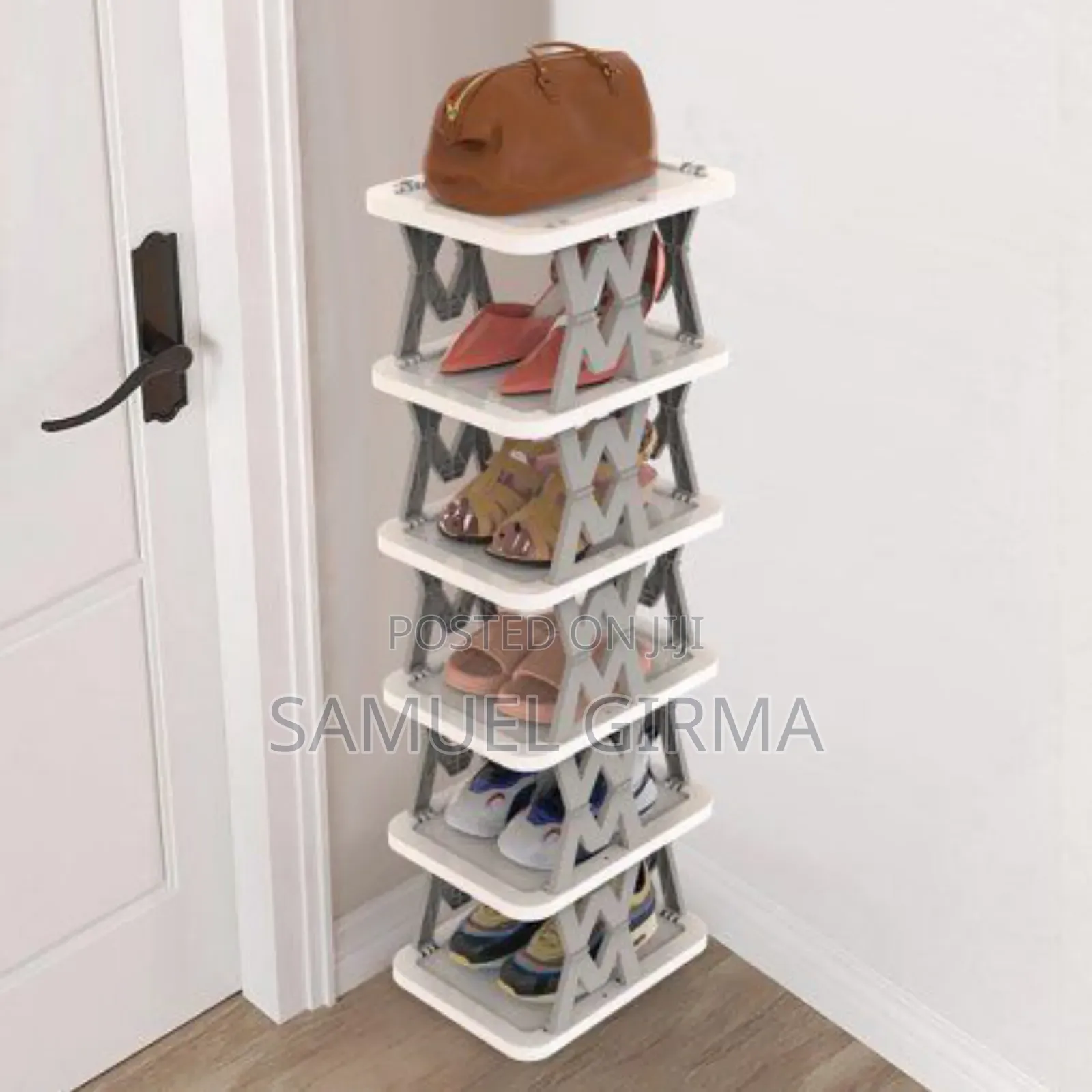 6 ጥንድ ጫማዎችን ይይዛል Creative 6 Layer Shoe Rack