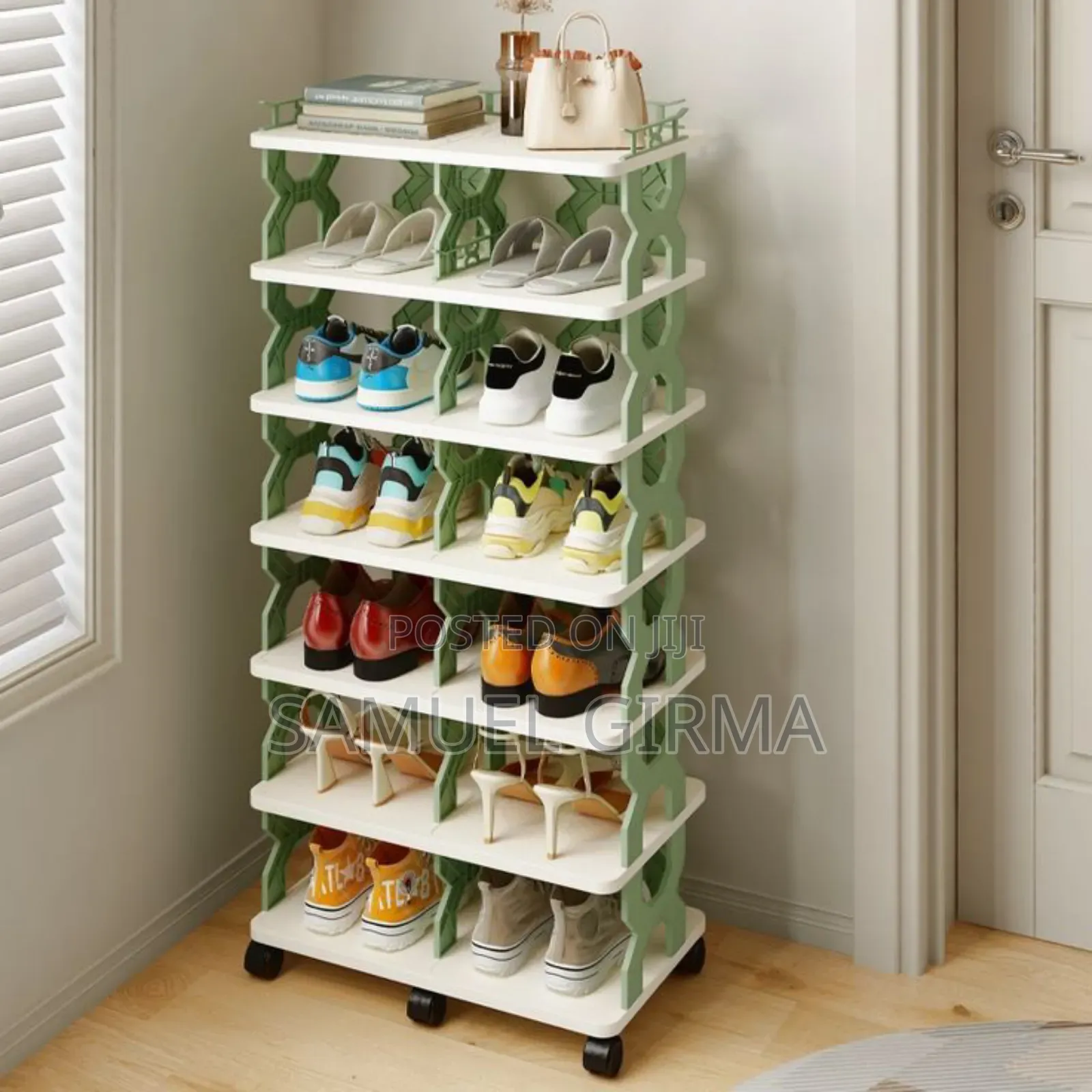 6 ጥንድ ጫማዎችን ይይዛል Creative 6 Layer Shoe Rack