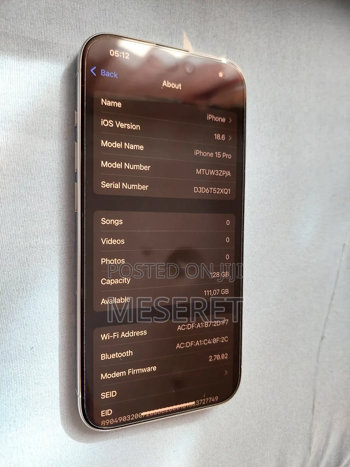 Apple iPhone 15 Pro 128 GB White