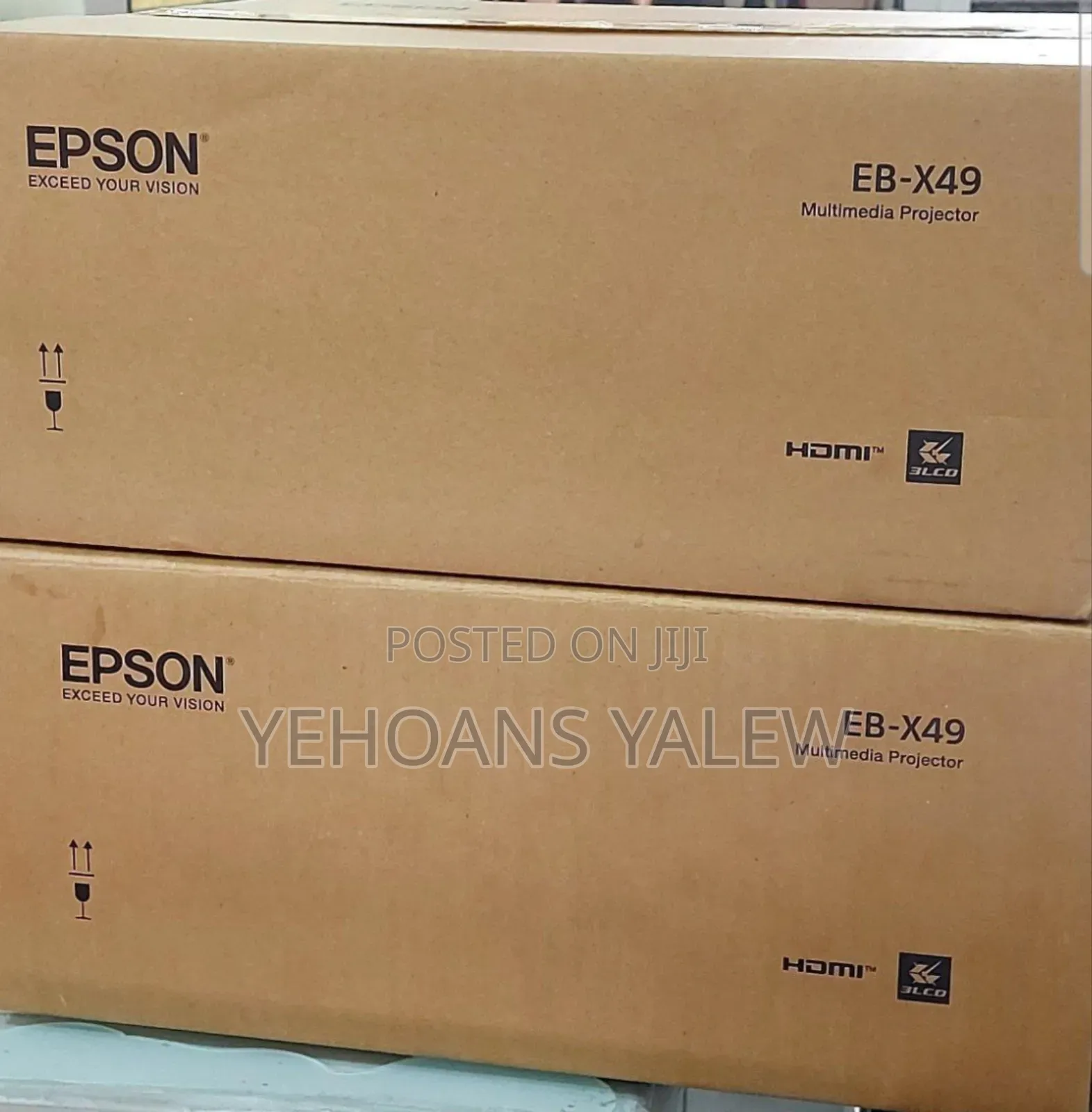 Brand New Epson Eb-X49 Projector Technology: 3lcd, RGB Liquid Crys