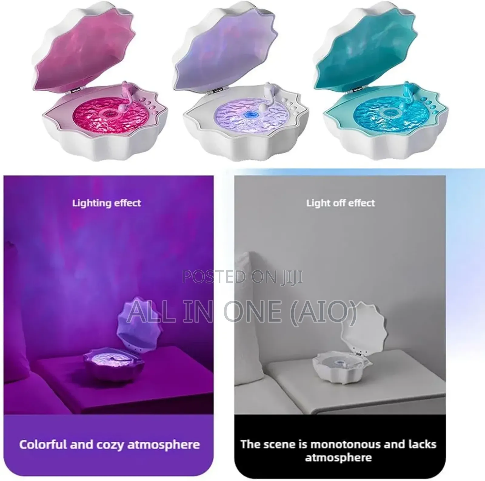 Shell Lamp With Bluetooth Speaker