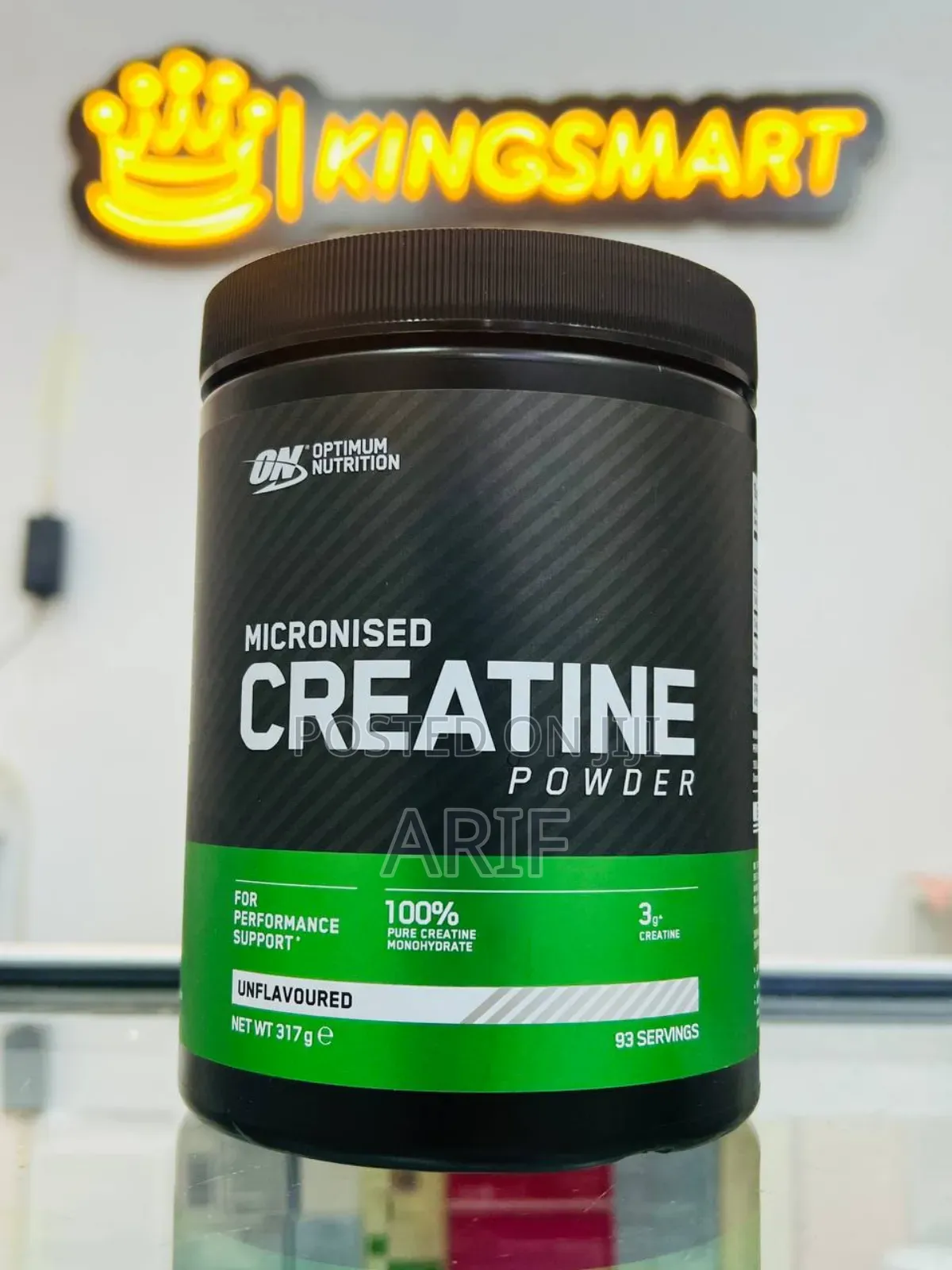 Optimum Nutrition Micronised Creatine 317gm 93 Serving 3gm Per Serving