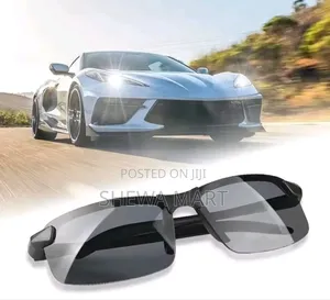 Photo - Men Night Vision Glass for Driving Yellow Glass Pc Frame Sunglass Out