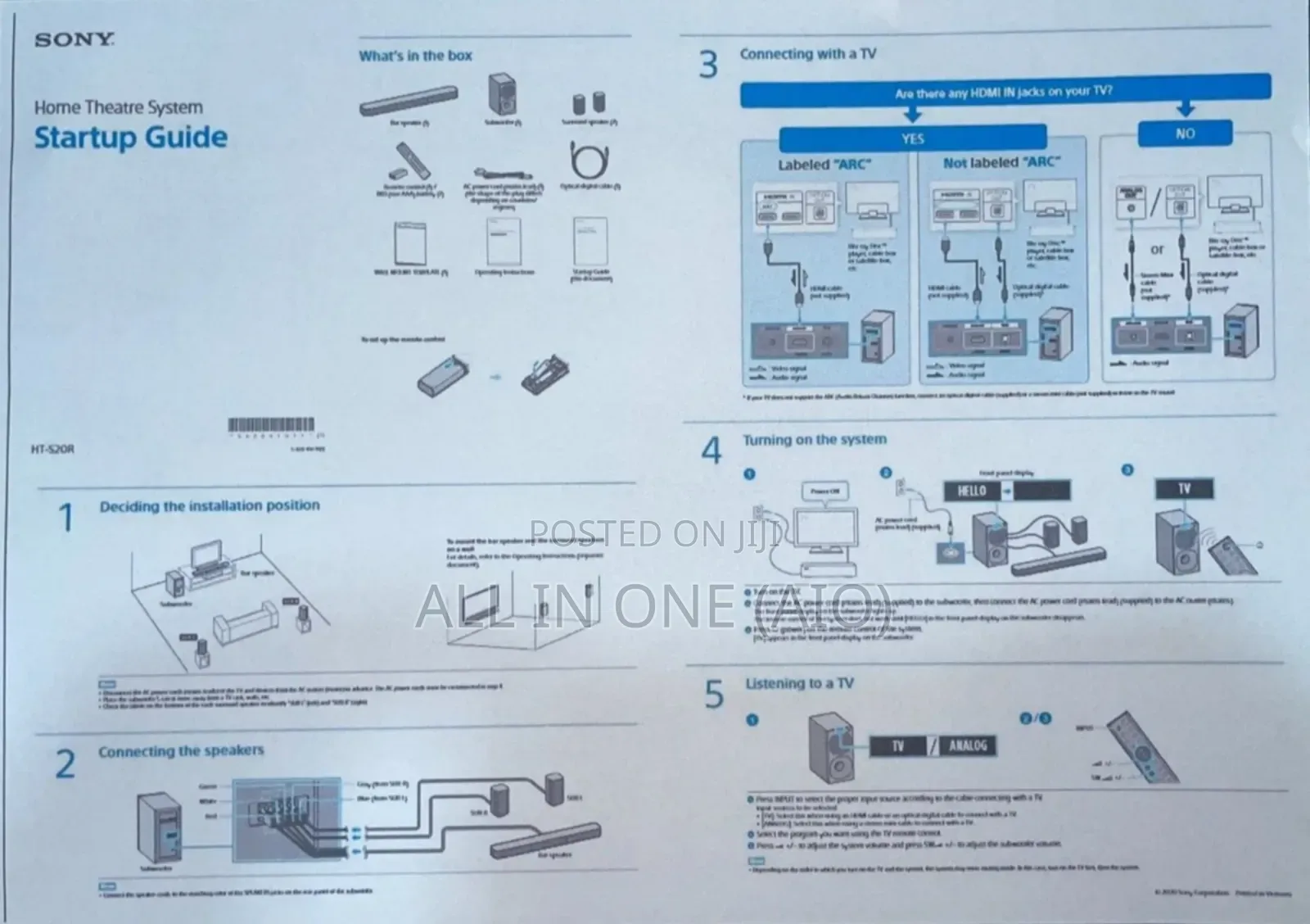 Sony Home Theatre 5.1 Surround Speaker