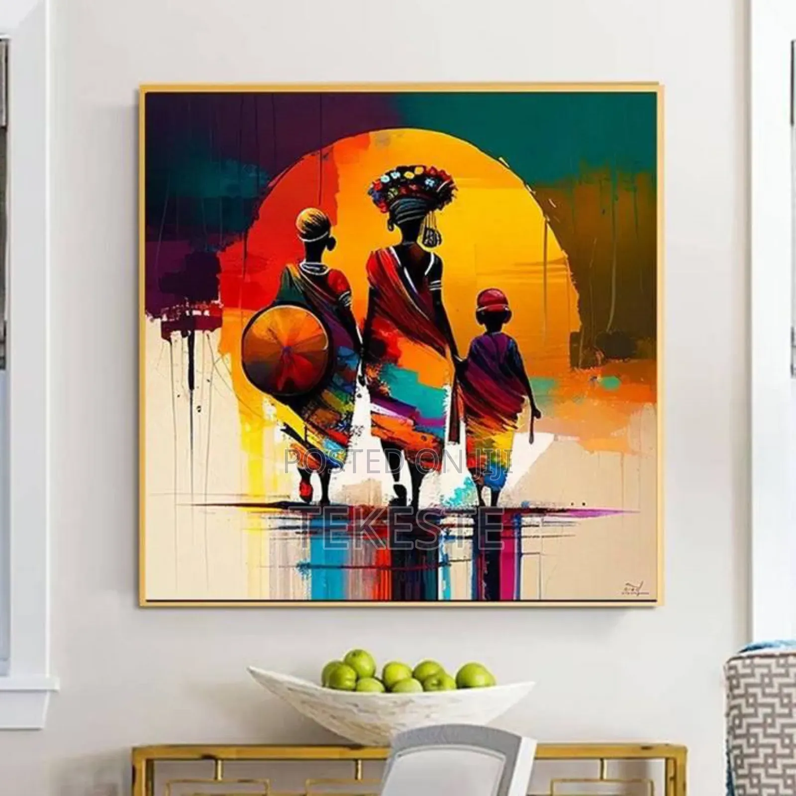 Wall Art Canvas and Metal