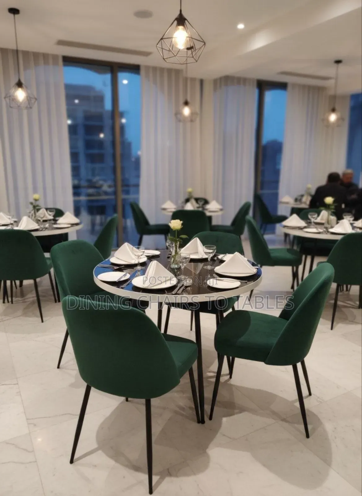 Comfortable Dining Cafeteria Restaurant Chairs to Tables