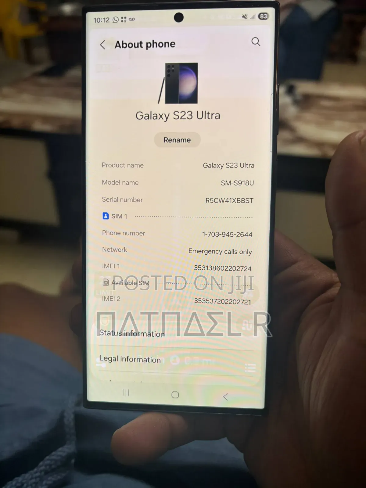 New Samsung Galaxy S23 Ultra 256 GB Black