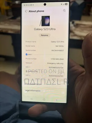 New Samsung Galaxy S23 Ultra 256 GB Black
