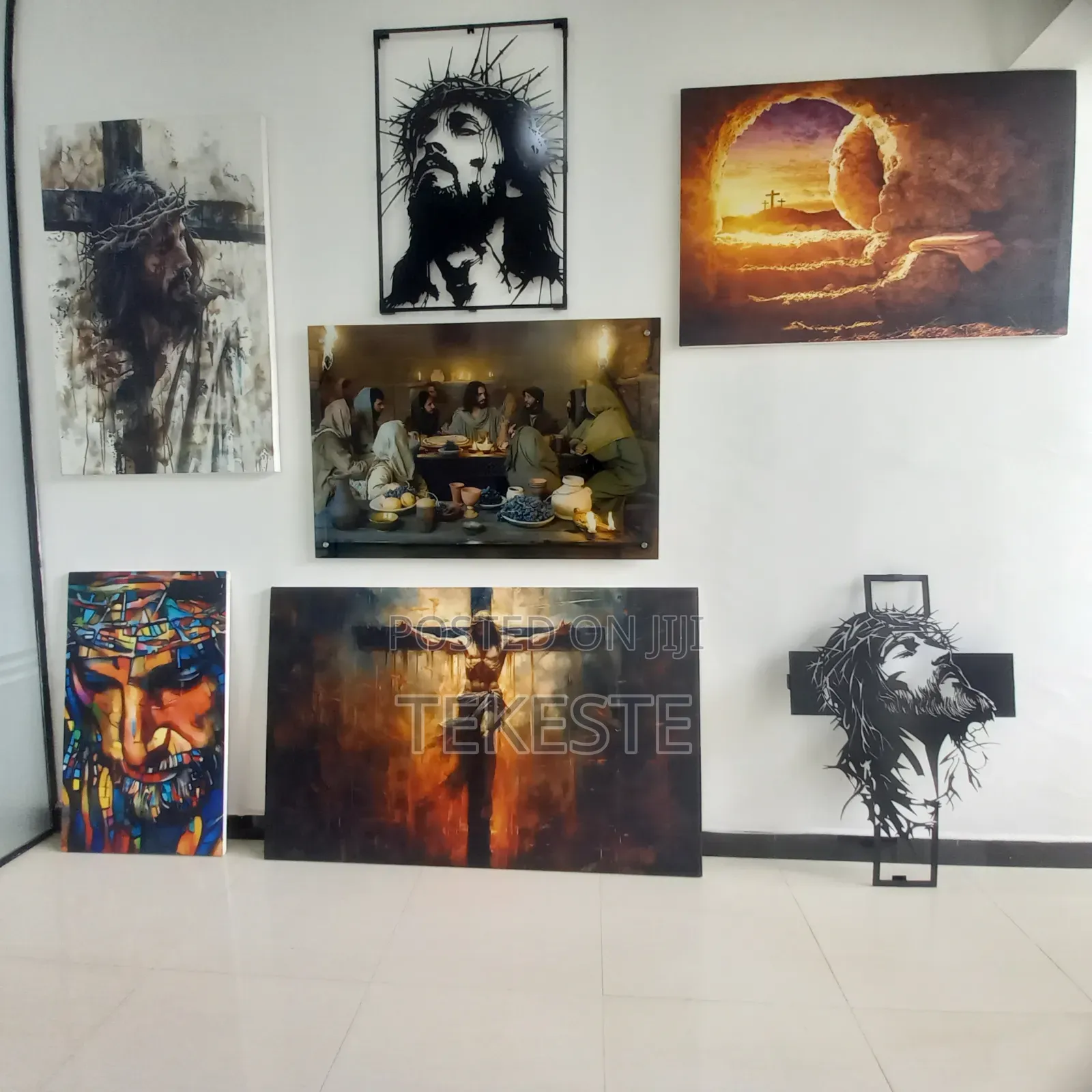 Wall Art Canvas and Metal