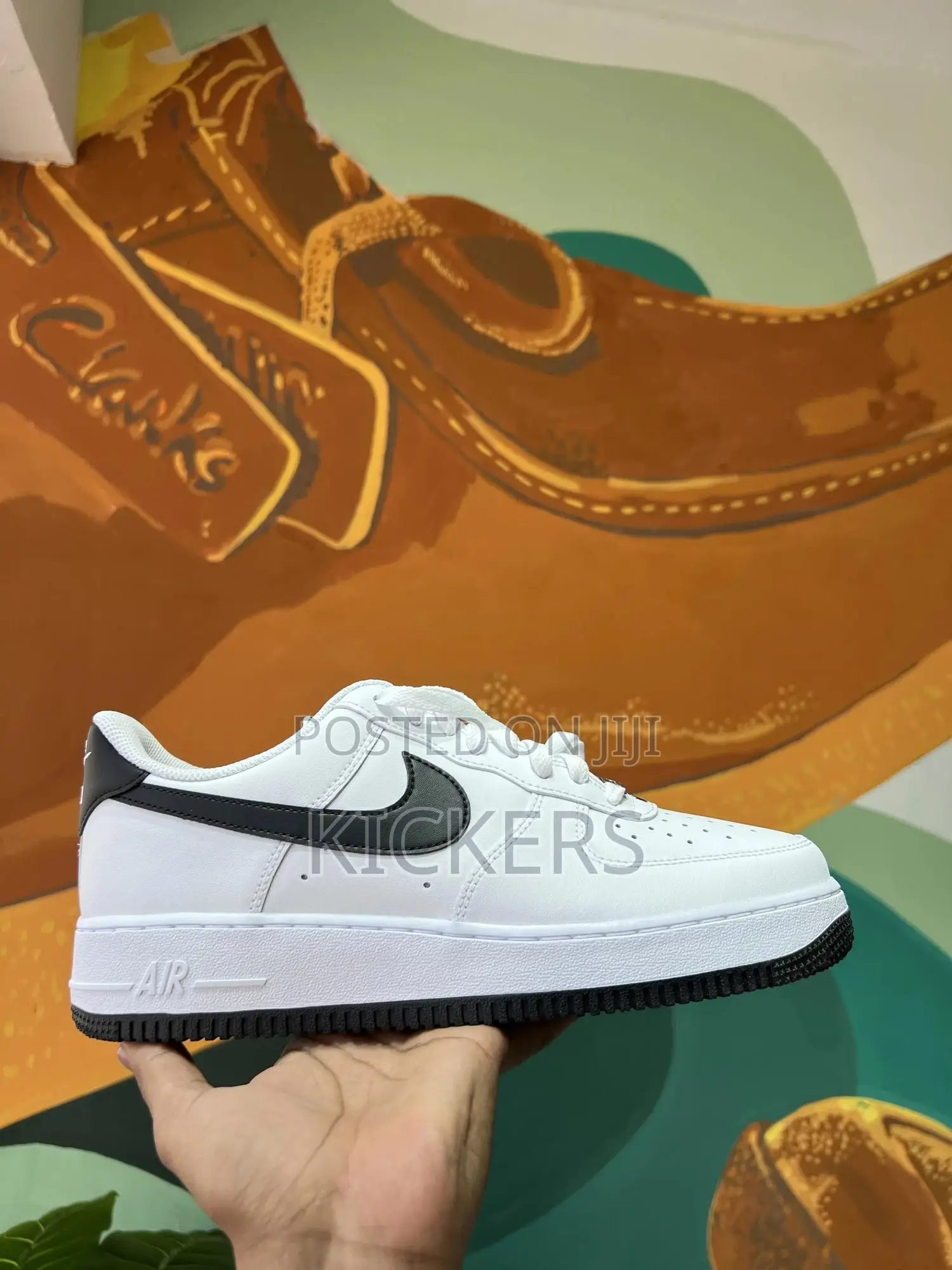 Nike Airforce White With Black Swoosh