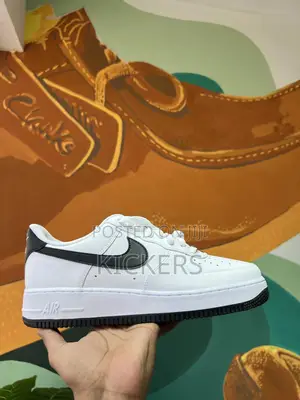 Nike Airforce White With Black Swoosh