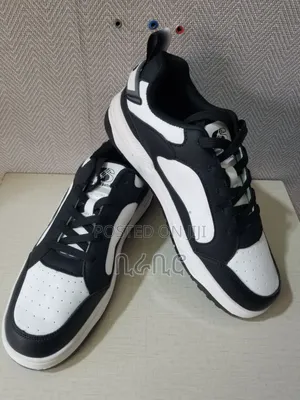 Photo - Black and White Shoes for Man's