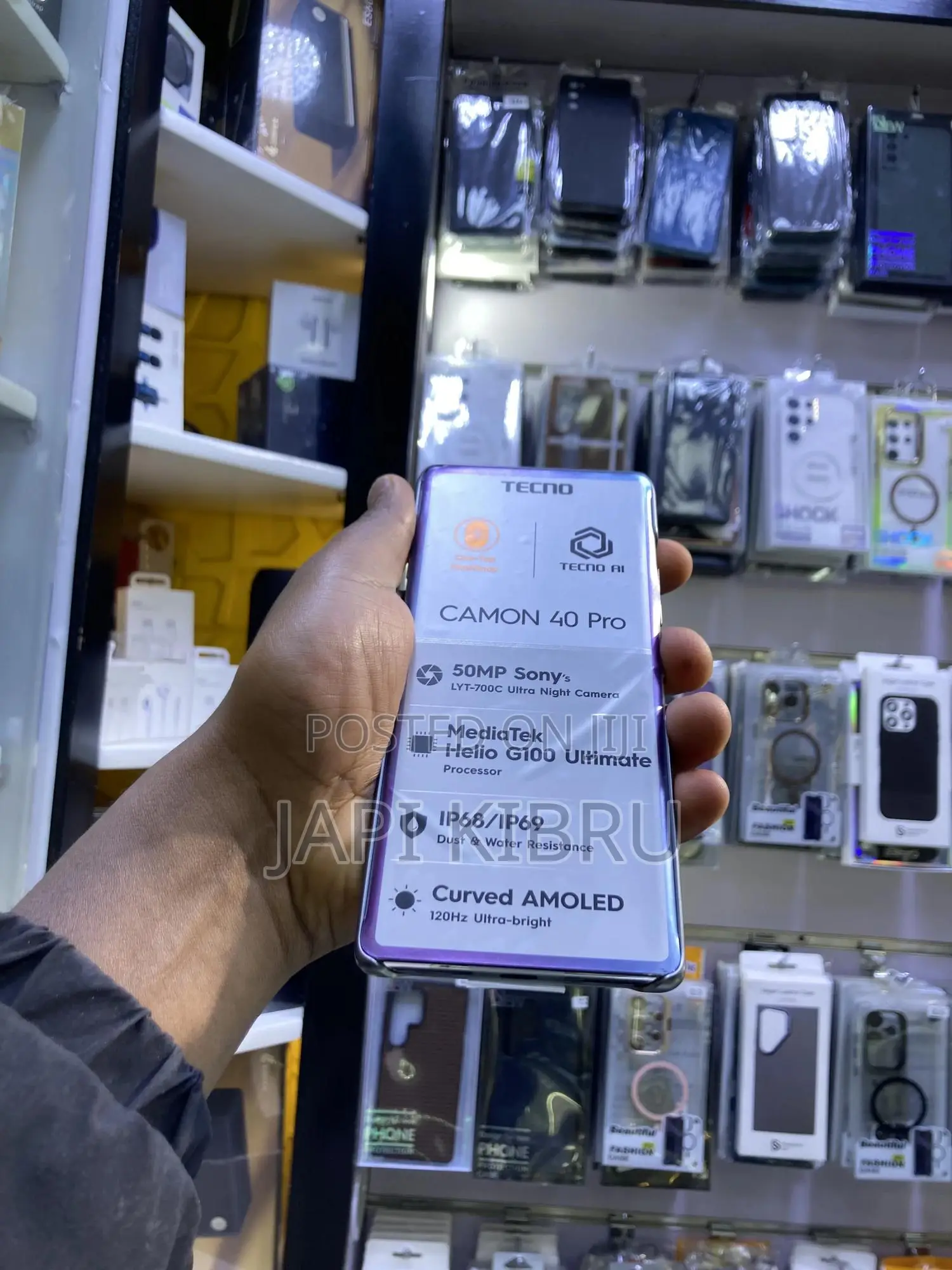 New Tecno Camon 40 Pro 256 GB Silver