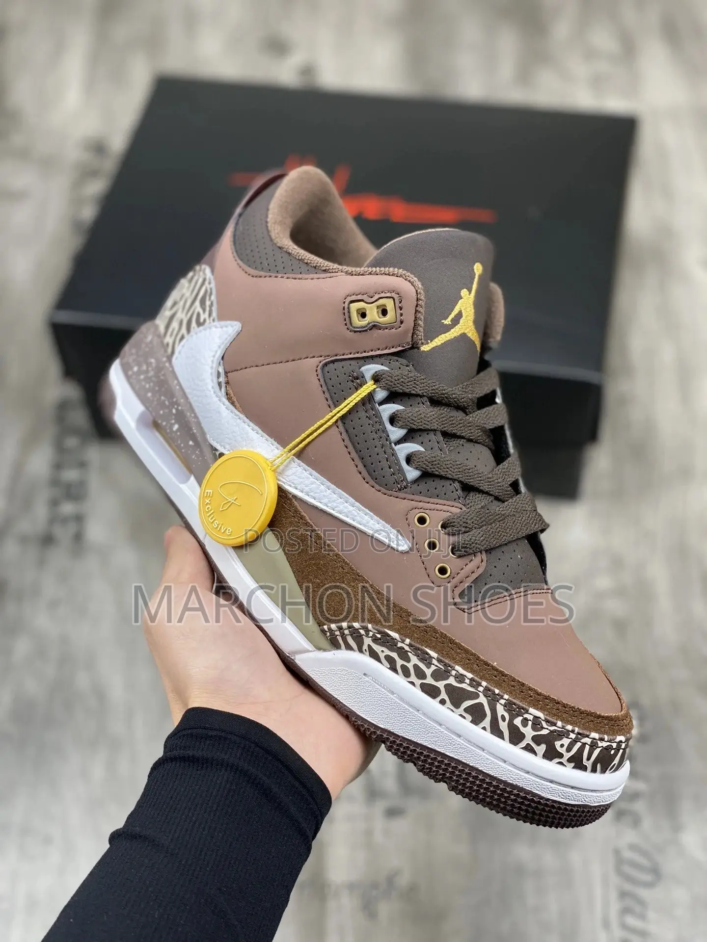 Nike Air Jordan 3 Retro – Travis Scott Custom “Mocha Brown”