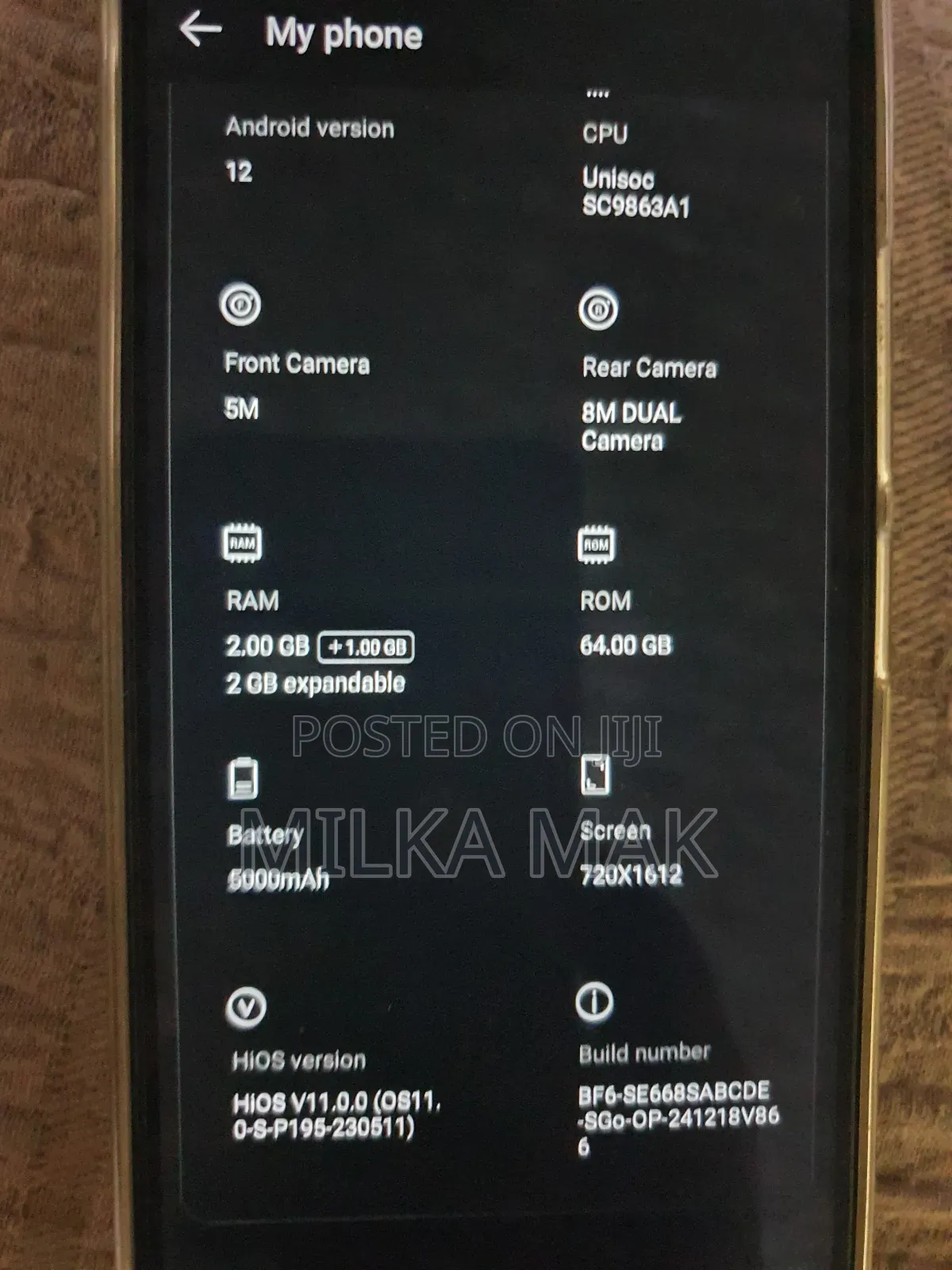 New Tecno Pop 7 64 GB Black