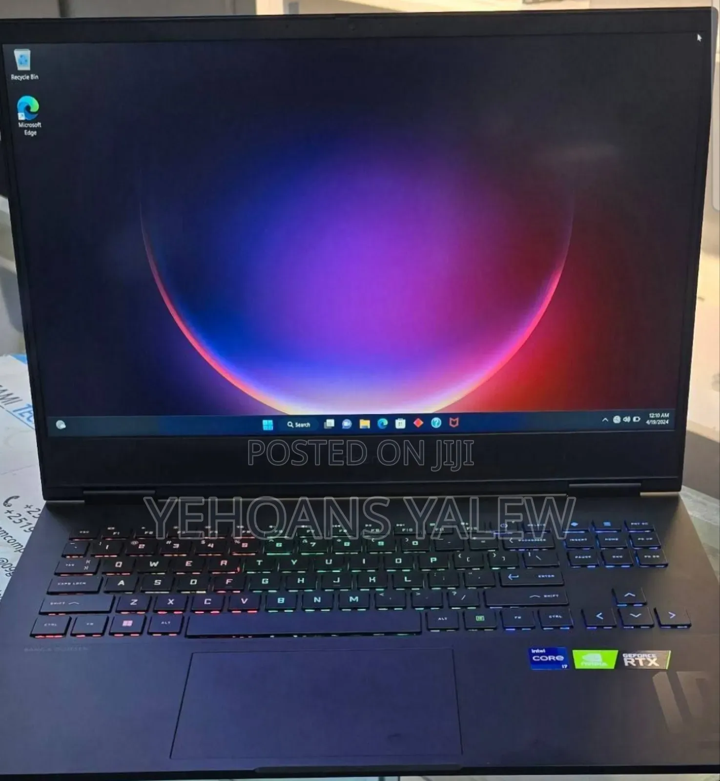 New Laptop HP Omen 16 16GB Intel Core i7 SSD 1T