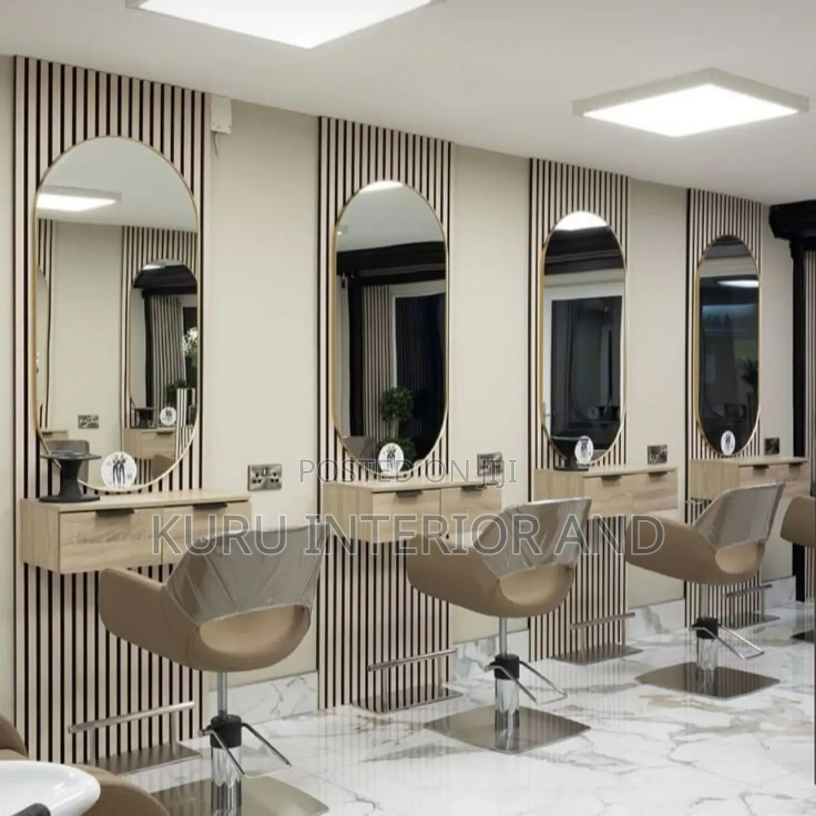 Beauty Salon Mirror With Drawer 240cm X80 Cm You Can Customize