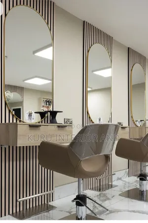 Beauty Salon Mirror With Drawer 240cm X80 Cm You Can Customize