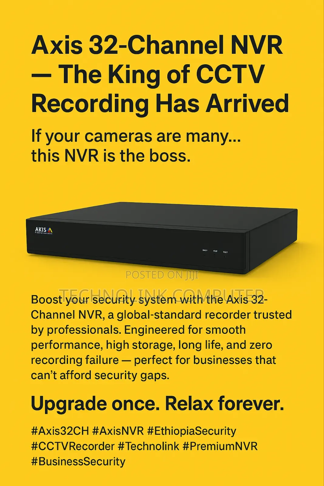 Axis 32-Channel NVR — The King of CCTV Recording Has Arrived