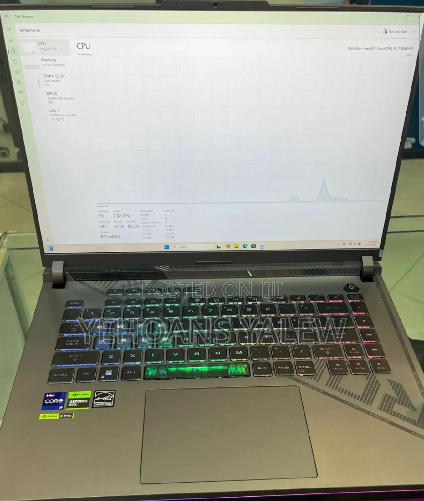 New Laptop Asus ROG Strix G16 G614 16GB Intel Core I9 SSD 1T