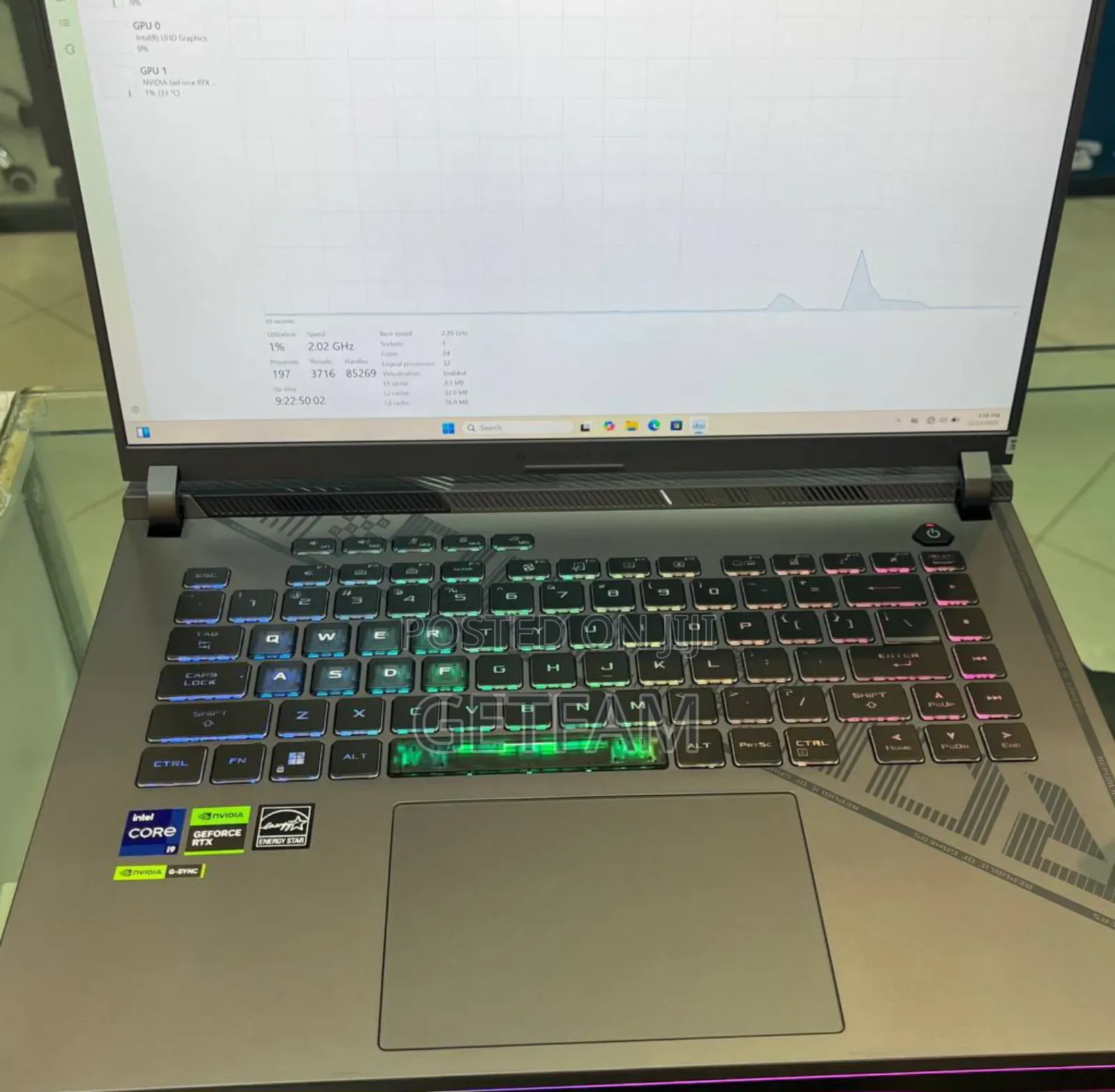 New Laptop Asus ROG Strix G15 16GB Intel Core I9 SSD 1T