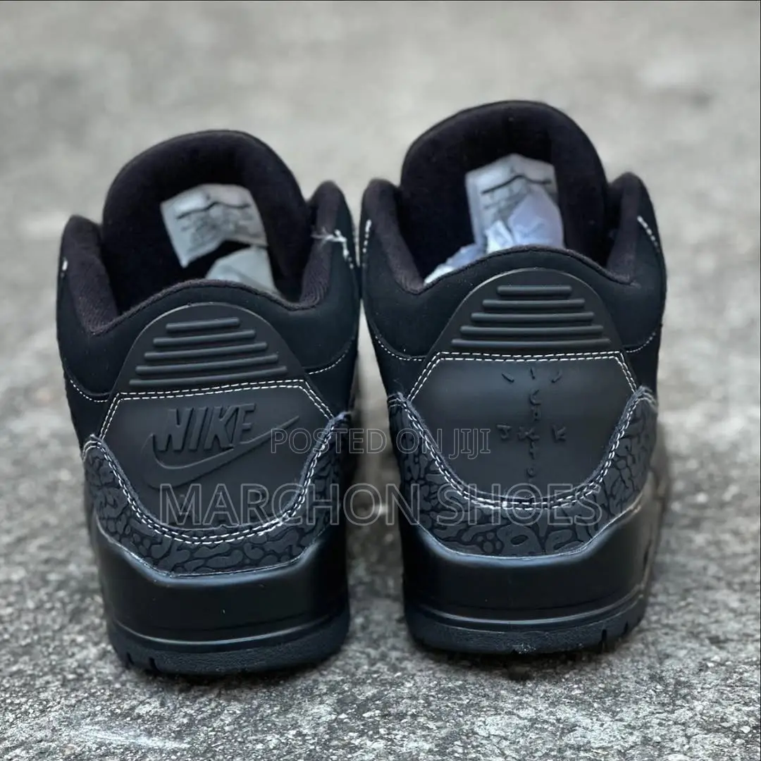 Air Jordan 3 Retro X Travis Scott Custom Black Cat “Cactus Jack”