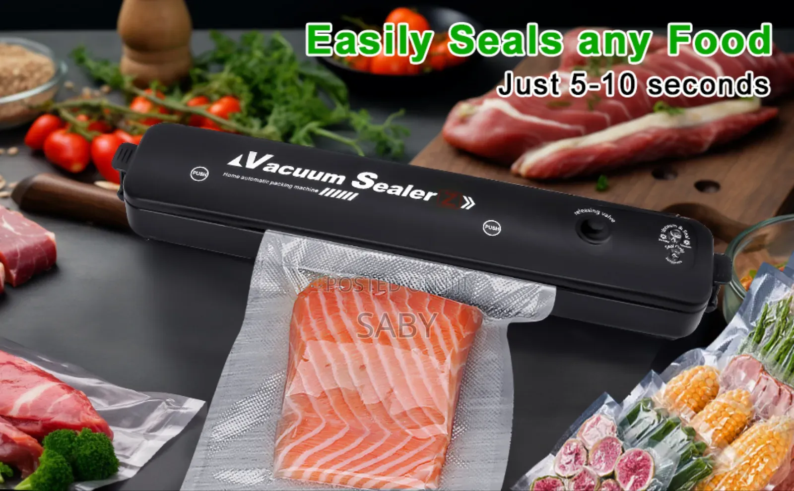 Automatic Vacuum Sealer Machine የላስቲክ ማሸጊያ
