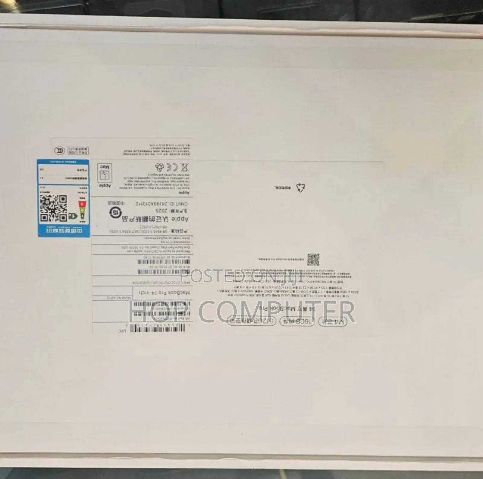 New Apple MacBook Pro 2024 M4 14-Inch 16GB Apple M4 Pro SSD 512GB