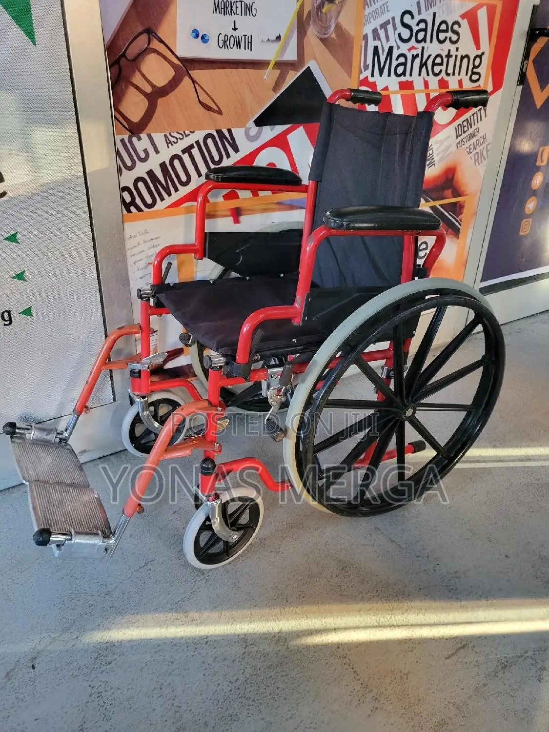 Original Used Wheelchair匯❩Folding Wheelchair蚤፭medical Wheelchair救የሰራ