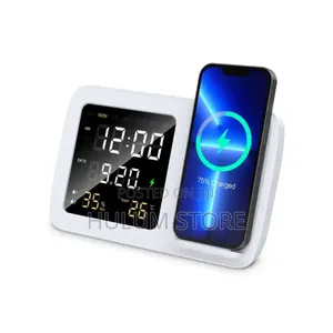 Rise Digital Alarm Clock Wireless Charger