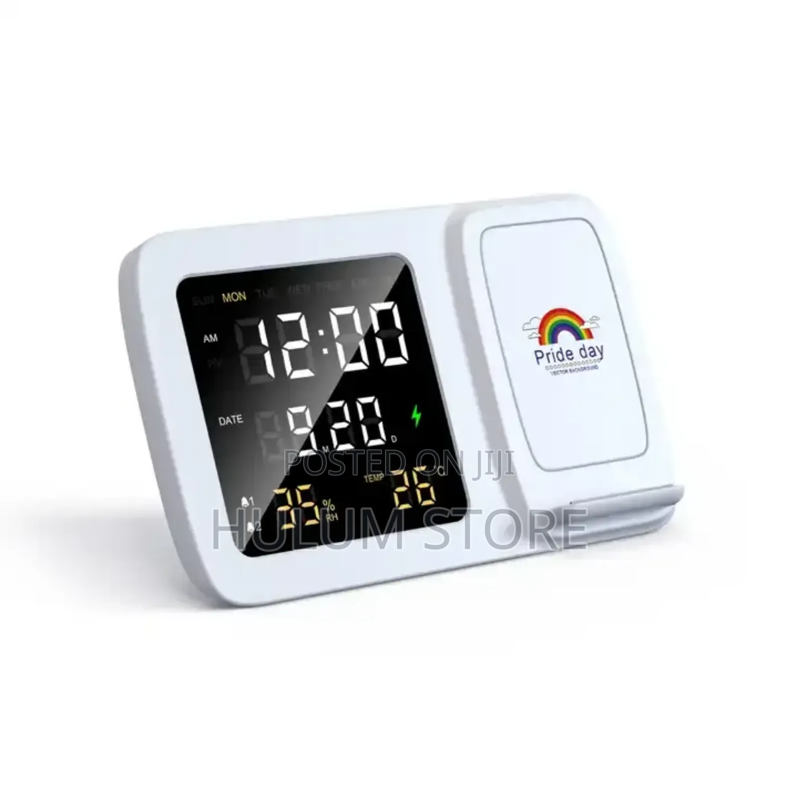 Rise Digital Alarm Clock Wireless Charger