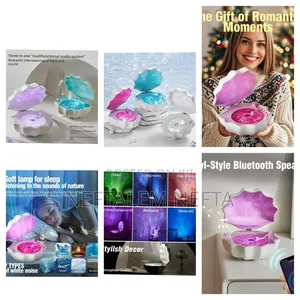 Shell Lamp With Bluetooth Speaker .