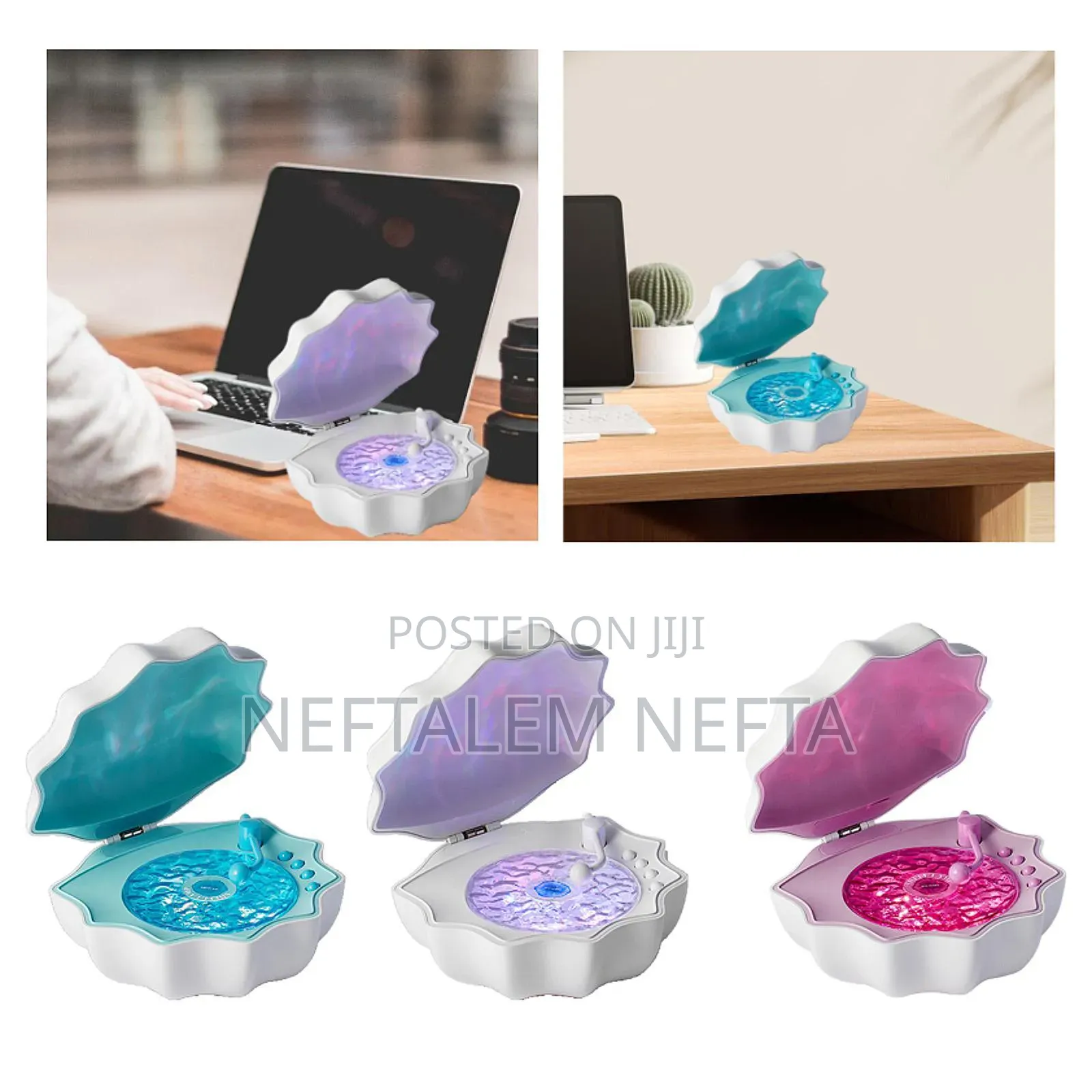 Shell Lamp With Bluetooth Speaker .