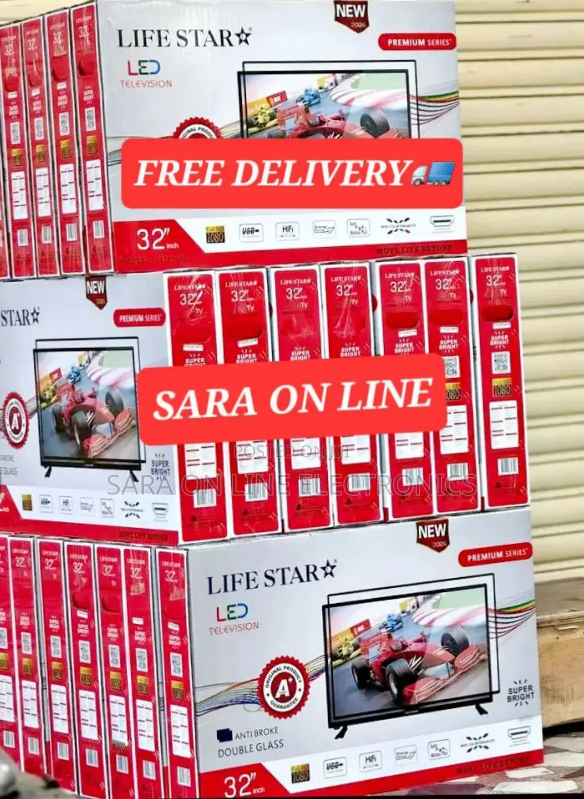 ■□Life Star 32" Uhd Tv ☆5year Warranty ☆Free Delivery