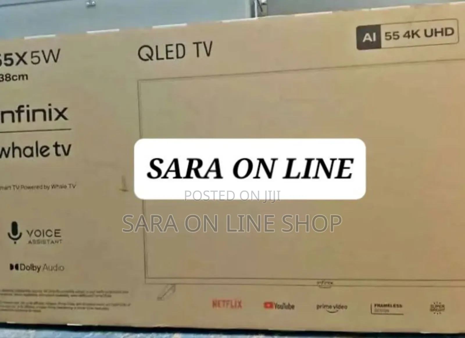 ¤■Infinix 55" Qled Tv Single Screen 10year Warranty Free Delivery