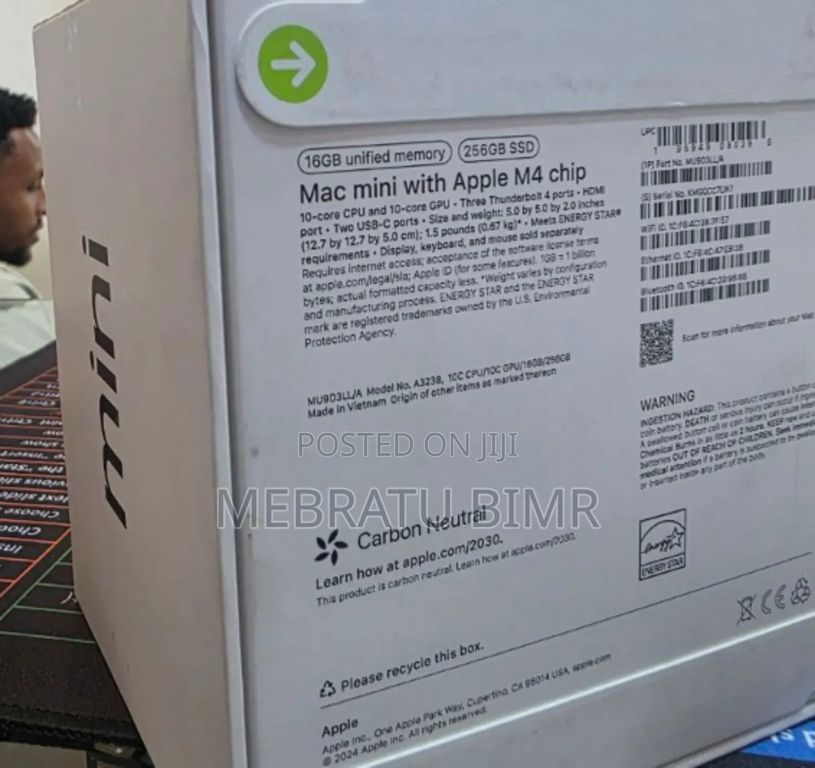 New Desktop Computer Apple iMac M4 16GB Apple M4 SSD 256GB